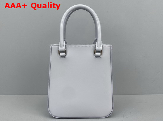 Prada Small Brushed Leather Tote in Cornflower Blue 1BA331 Replica