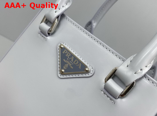 Prada Small Brushed Leather Tote in Cornflower Blue 1BA331 Replica