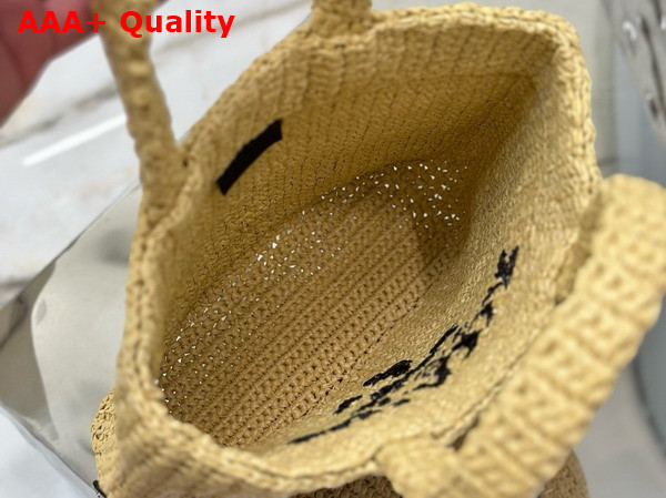 Prada Small Crochet Tote Bag in Natural 1BG422 Replica