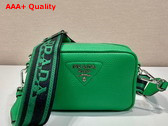 Prada Small Leather Bag in Green 1BH192 Replica