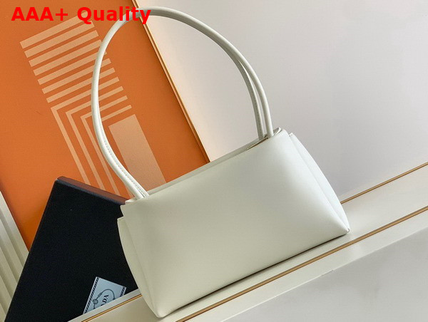 Prada Small Leather Bag in White 1BA368 Replica