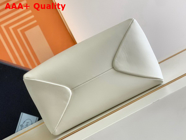 Prada Small Leather Bag in White 1BA368 Replica