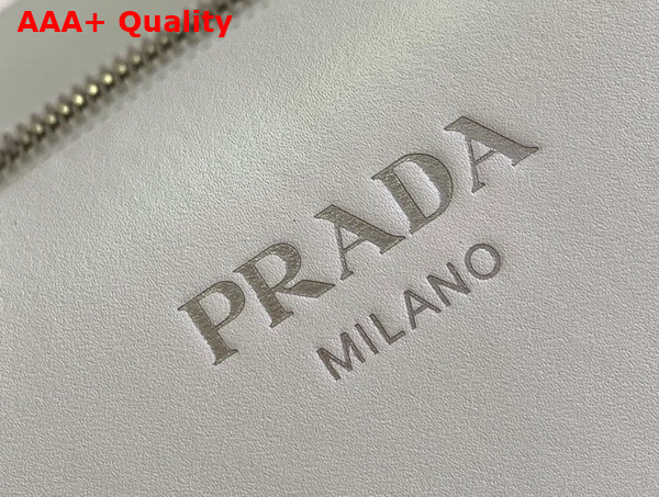 Prada Small Leather Bag in White 1BA368 Replica