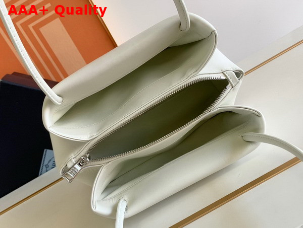 Prada Small Leather Bag in White 1BA368 Replica