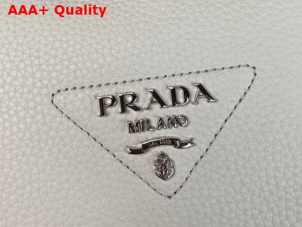 Prada Small Leather Handbag in White 1BC145 Replica
