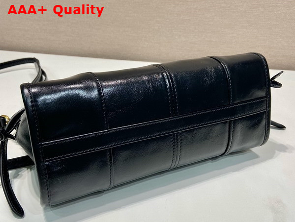 Prada Small Leather Shoulder Bag in Black 1BH215 Replica