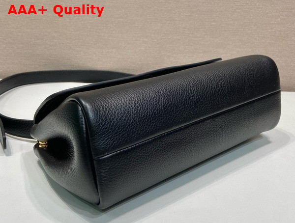 Prada Small Leather Shoulder Bag in Black 1BN022 Replica