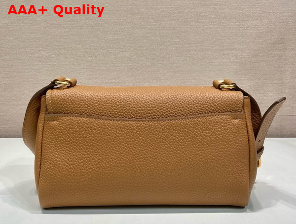 Prada Small Leather Shoulder Bag in Caramel 1BN022 Replica