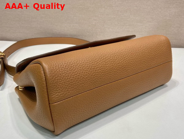Prada Small Leather Shoulder Bag in Caramel 1BN022 Replica