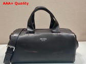 Prada Small Nappa Leather Duffle Bag in Dark Brown 2VC046 Replica