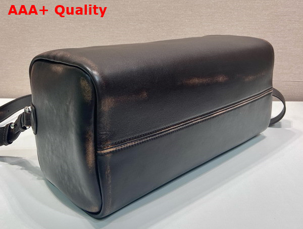 Prada Small Nappa Leather Duffle Bag in Dark Brown 2VC046 Replica