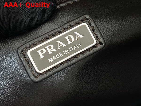Prada Small Nappa Leather Duffle Bag in Dark Brown 2VC046 Replica