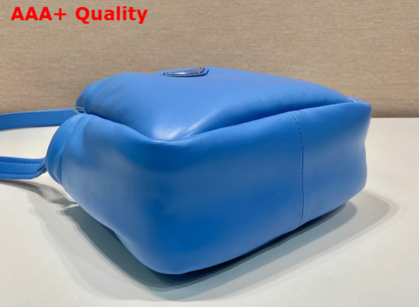 Prada Small Padded Prada Soft Nappa Leather Bag in Light Blue 1BA359 Replica