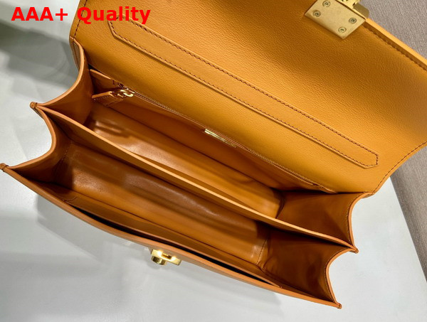 Prada Soft Sound Medium Leather Shoulder Bag in Amber 1BN023 Replica