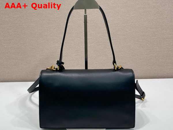 Prada Soft Sound Medium Leather Shoulder Bag in Black 1BN023 Replica