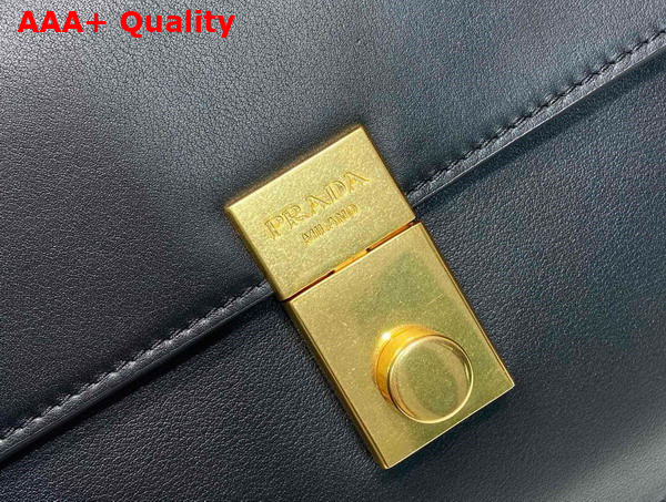 Prada Soft Sound Medium Leather Shoulder Bag in Black 1BN023 Replica