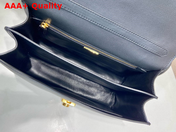 Prada Soft Sound Medium Leather Shoulder Bag in Black 1BN023 Replica