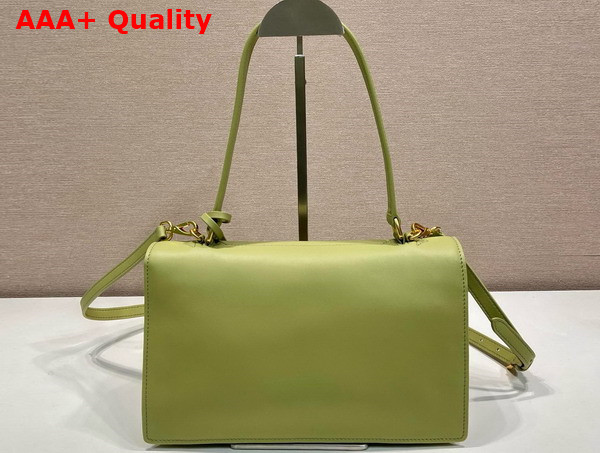 Prada Soft Sound Medium Leather Shoulder Bag in Pistachio Green 1BN023 Replica