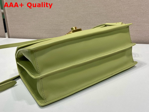 Prada Soft Sound Medium Leather Shoulder Bag in Pistachio Green 1BN023 Replica