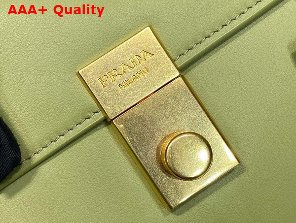 Prada Soft Sound Medium Leather Shoulder Bag in Pistachio Green 1BN023 Replica
