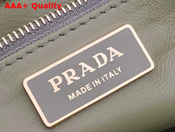 Prada Soft Sound Medium Leather Shoulder Bag in Pistachio Green 1BN023 Replica