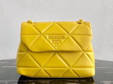 Prada Spectrum Nappa Leather Shoulder Bag in Yellow