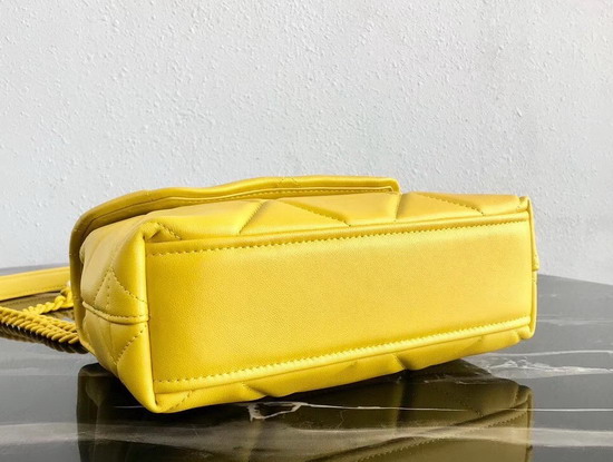 Prada Spectrum Nappa Leather Shoulder Bag in Yellow