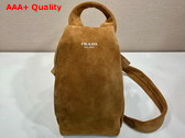 Prada Suede Backpack in Brown 2VZ114 Replica