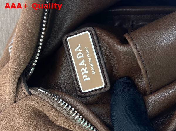 Prada Suede Backpack in Coffee 2VZ114 Replica