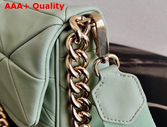 Prada System Nappa Leather Patchwork Bag in Light Green 1BD292 Replica