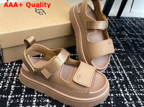 UGG Goldenglow Sandal in Bison Brown Tpu Rubber Replica
