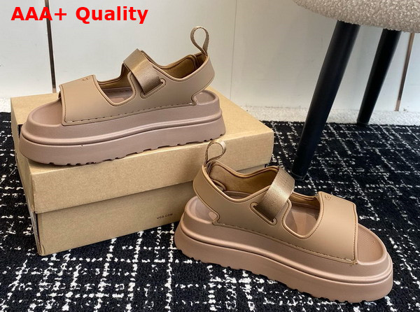 UGG Goldenglow Sandal in Bison Brown Tpu Rubber Replica