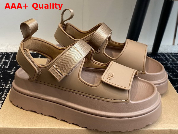 UGG Goldenglow Sandal in Bison Brown Tpu Rubber Replica