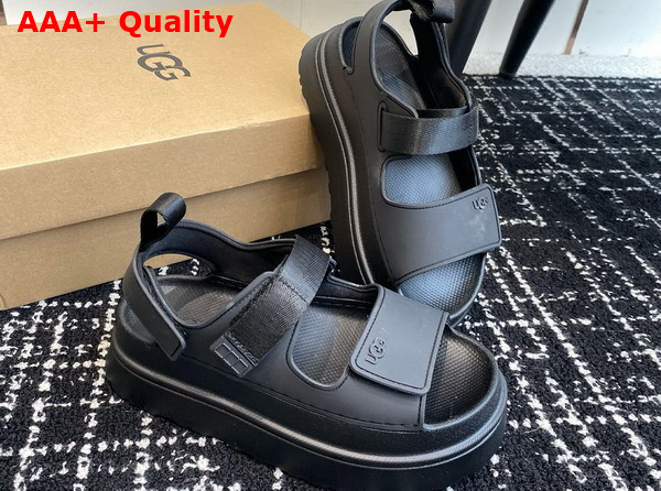 UGG Goldenglow Sandal in Black Tpu Rubber Replica