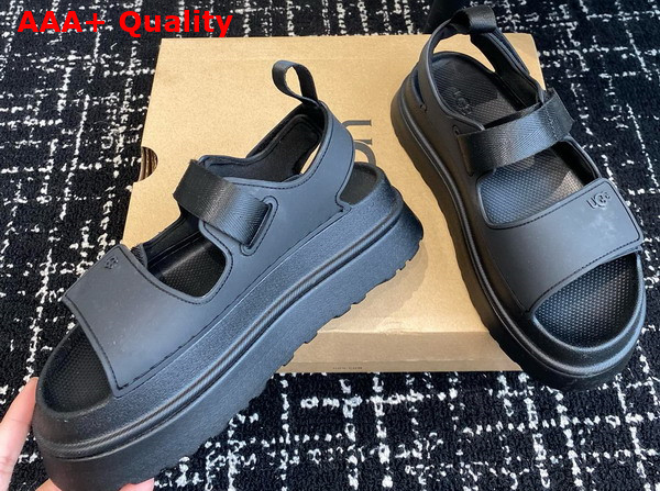 UGG Goldenglow Sandal in Black Tpu Rubber Replica