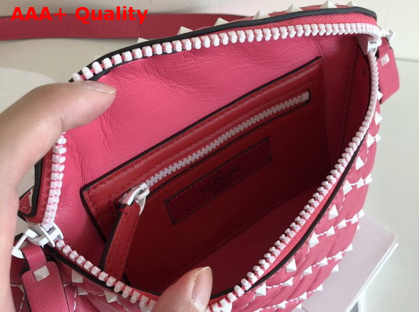 Valentino Free Rockstud Spike Belt Bag in Pink Soft Lambskin Leather Replica