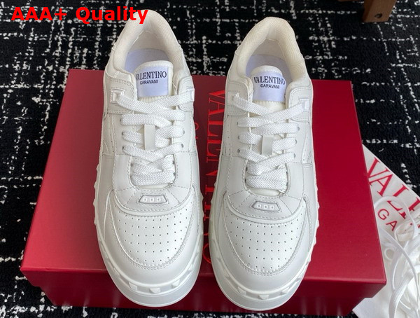 Valentino Garavani Freedots XL Calfskin Leather Sneaker in White Replica