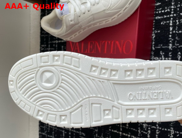 Valentino Garavani Freedots XL Calfskin Leather Sneaker in White Replica