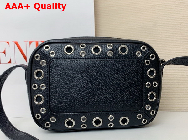 Valentino Garavani Nellcote Crossbody Bag in Black Grainy Calfskin Replica