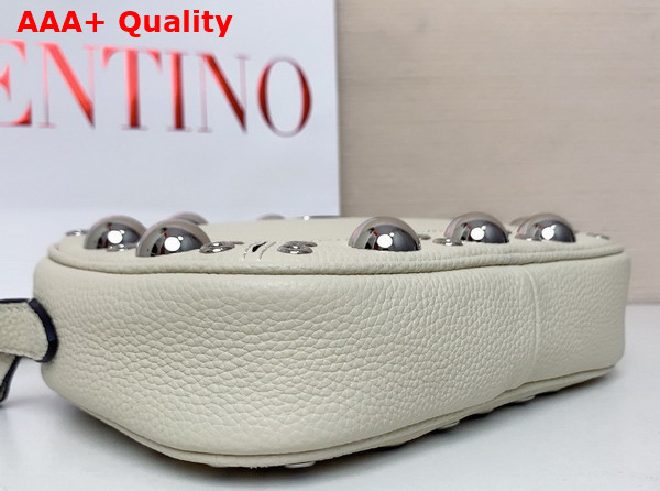 Valentino Garavani Nellcote Crossbody Bag in Light Ivory Grainy Calfskin Replica