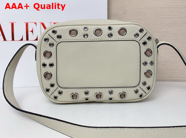 Valentino Garavani Nellcote Crossbody Bag in Light Ivory Grainy Calfskin Replica