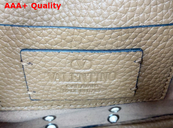 Valentino Garavani Nellcote Crossbody Bag in Tan Grainy Calfskin Replica