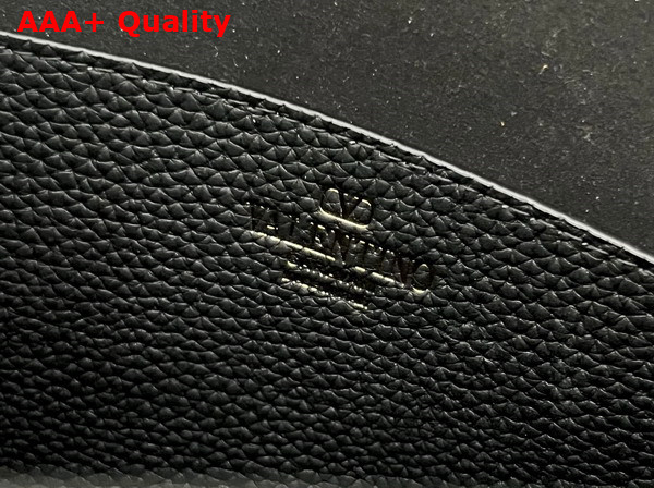 Valentino Garavani Rockstud Medium Handbag in Black Grainy Calfskin Replica