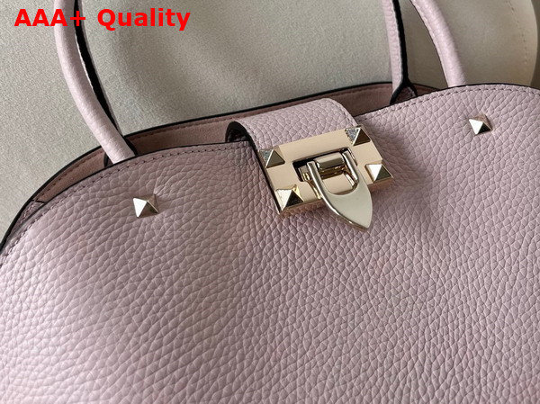 Valentino Garavani Rockstud Medium Handbag in Poudre Grainy Calfskin Replica