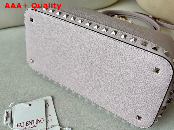 Valentino Garavani Rockstud Medium Handbag in Poudre Grainy Calfskin Replica