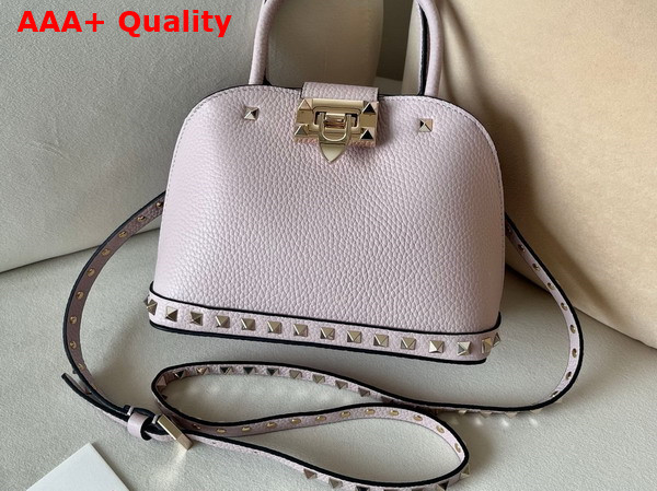 Valentino Garavani Rockstud Small Handbag in Poudre Grainy Calfskin Replica