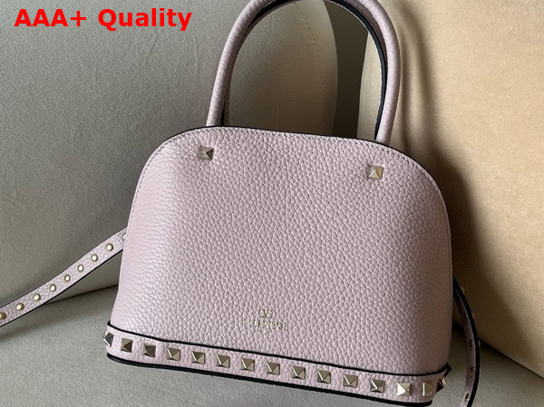 Valentino Garavani Rockstud Small Handbag in Poudre Grainy Calfskin Replica