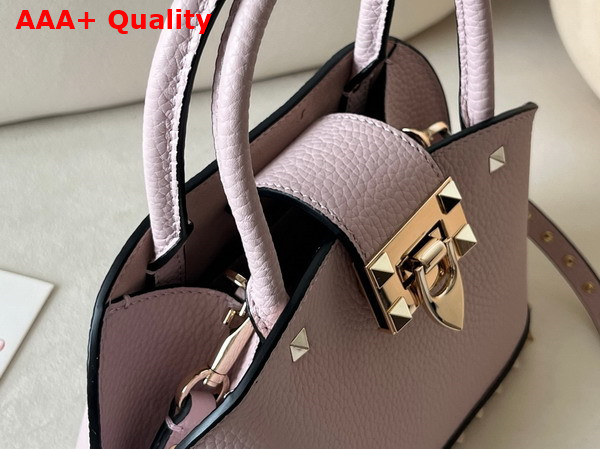Valentino Garavani Rockstud Small Handbag in Poudre Grainy Calfskin Replica
