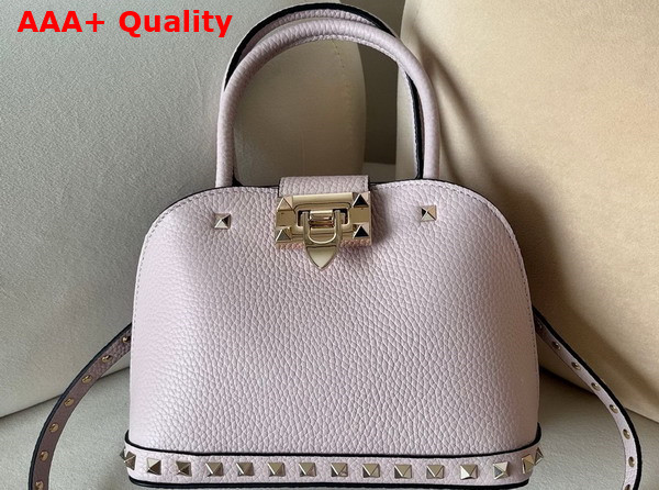 Valentino Garavani Rockstud Small Handbag in Poudre Grainy Calfskin Replica