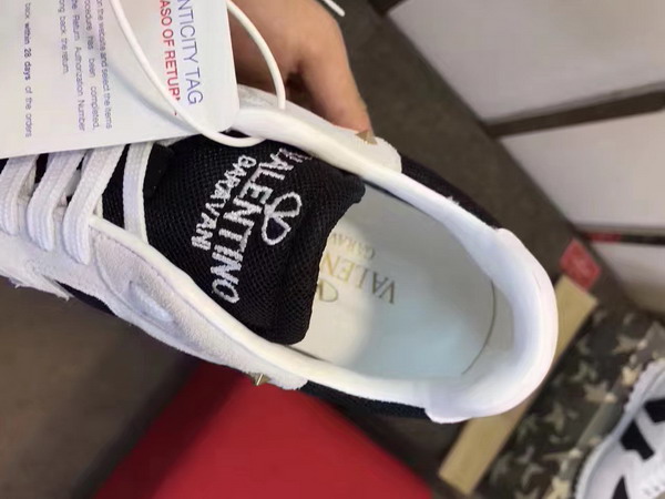Valentino Garavani Soul AM Sneaker in Black Fabric and Beige Suede For Sale